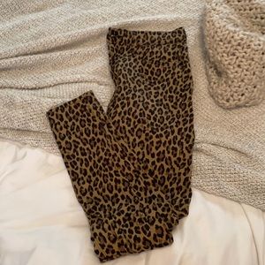 Retro leopard print authentic levi pants
